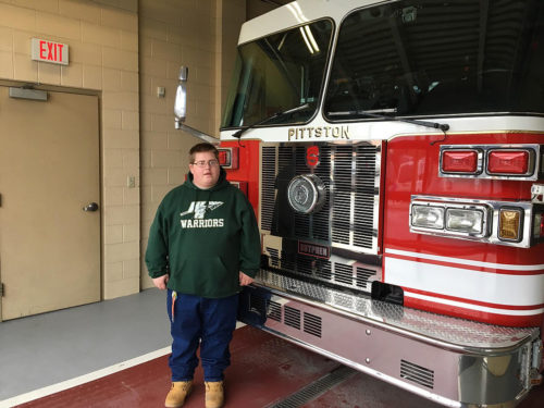 Jonathan at Fire Department